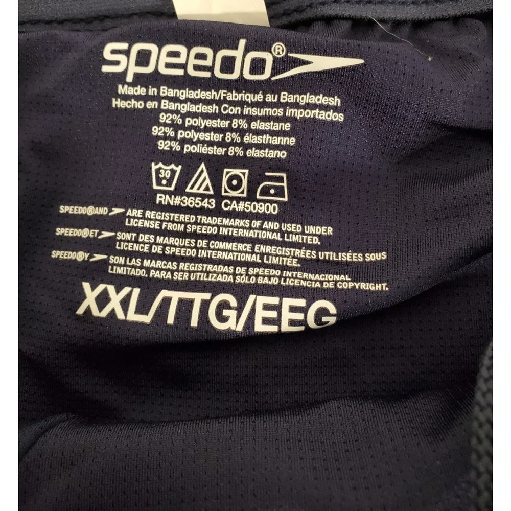 Speedo Men's 2XL- XXL (38/40) Blue Swim Trunks Board Shorts‎ NWT